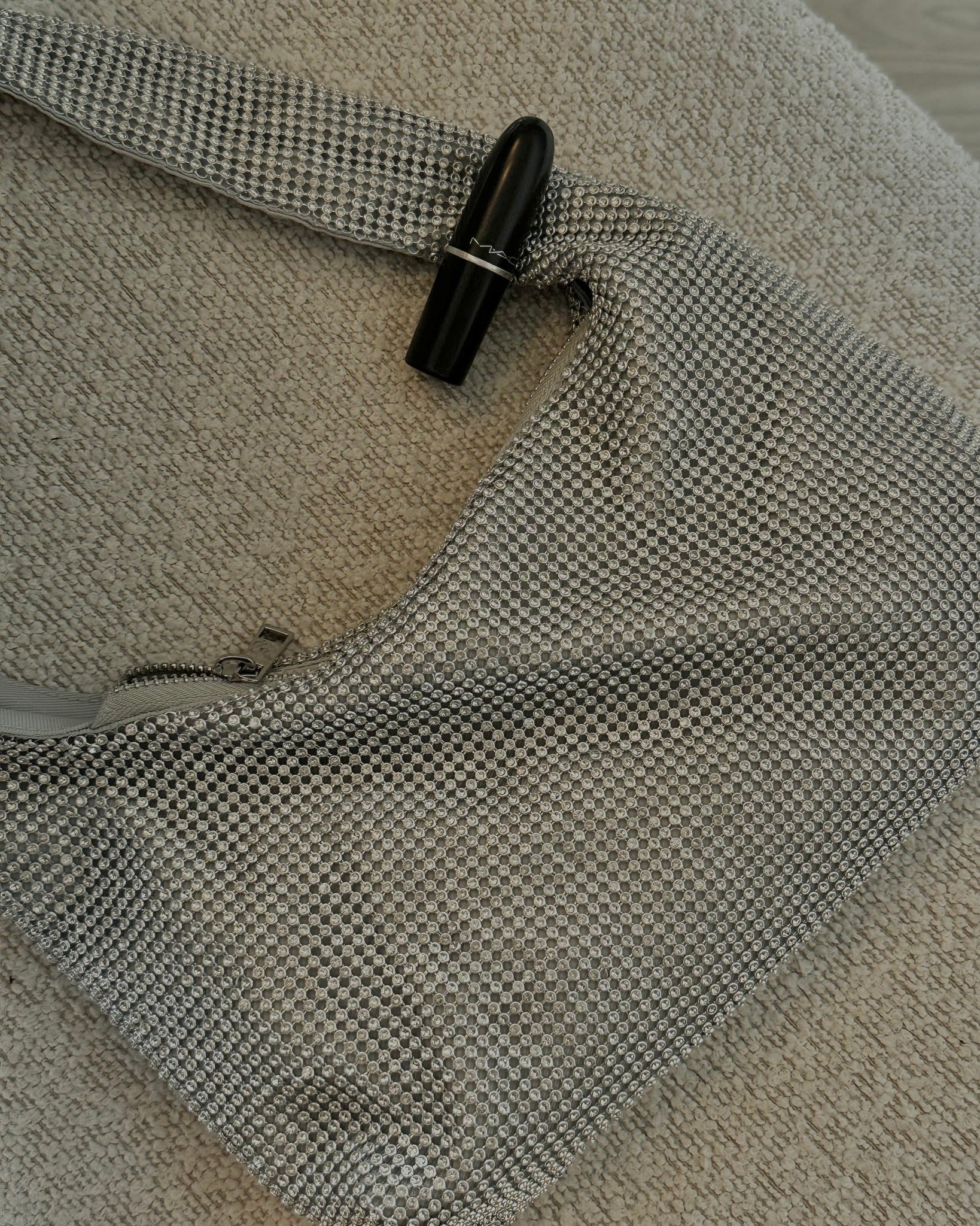 PCMILLA Handbag - Silver Colour